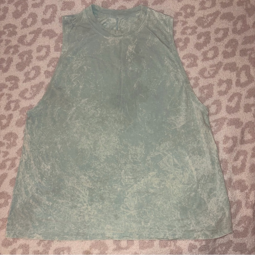 Lululemon All Yours Tank cloudy wash artic green 10 - Picture 4 of 6